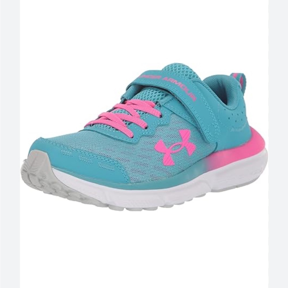 Under Armour Kids Sneakers in Teal and Pink